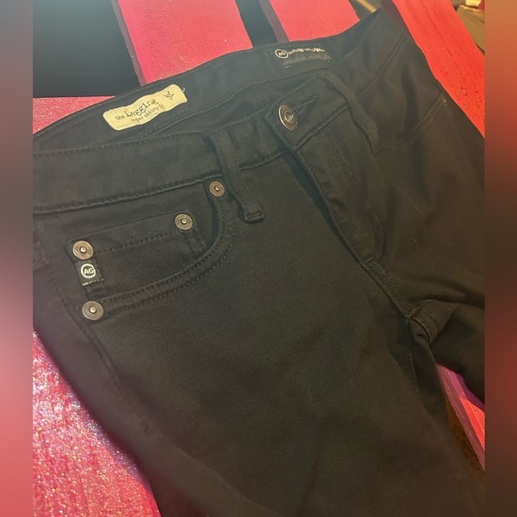 Ag Adriano Goldschmied black stretchy jeggings, super skinny fit, size 24 - Picture 6 of 8